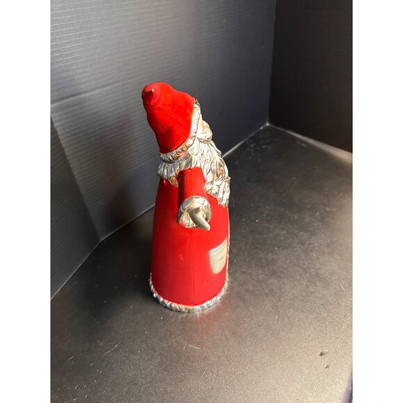 Red Silver Tabletop Santa Claus Arms Out Vtg READ - Picture 13 of 16